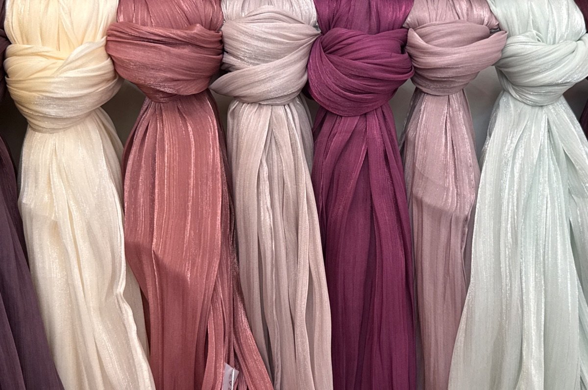 ZERA Shimmer Organza Shawl - Default
