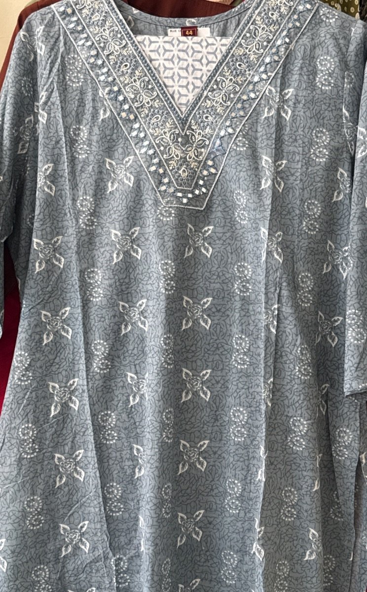 Blue churidar set - Default