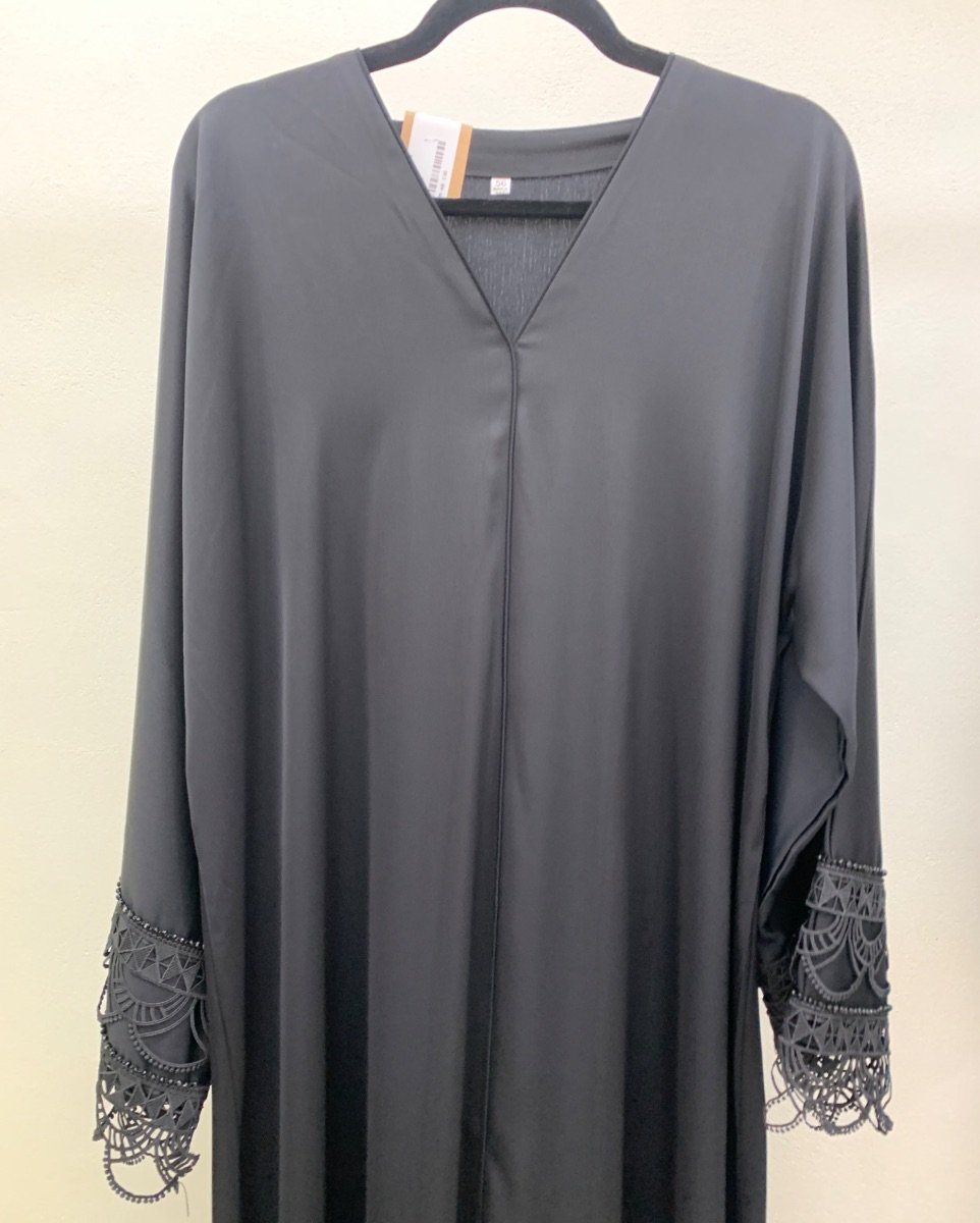 Lace Detail Abaya - Default