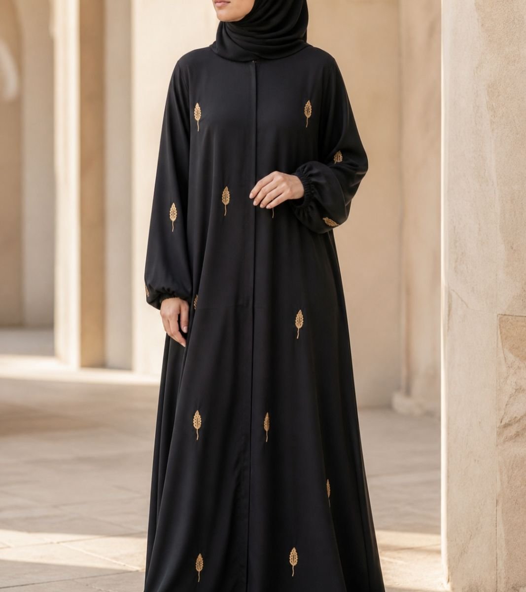 Indian Everyday Black Abaya - Default
